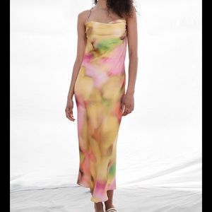 Zara, Small Multi Colored Tie Dye Slip Dress